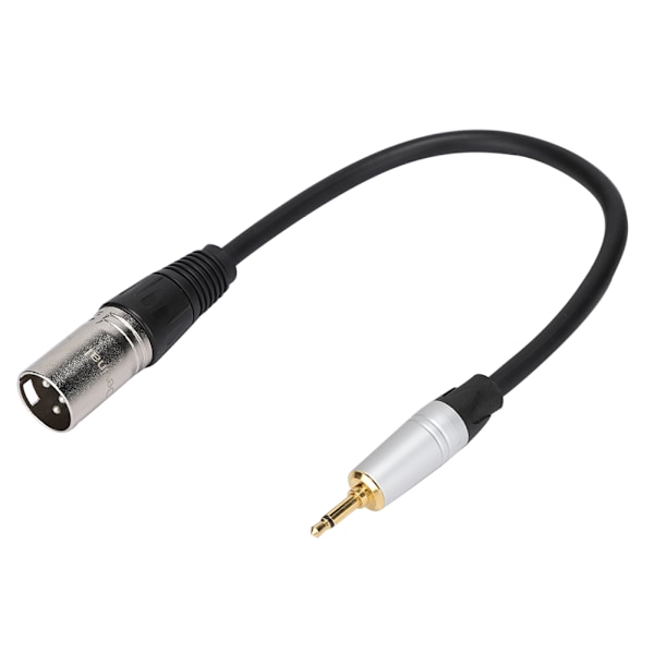 Kultapinnoitettu 3,5 mm Mono-uros - 3-napainen XLR-uros PVC-ulkokuori Sinkkiseoskuori Adapteri Kaapeli 0,3 m