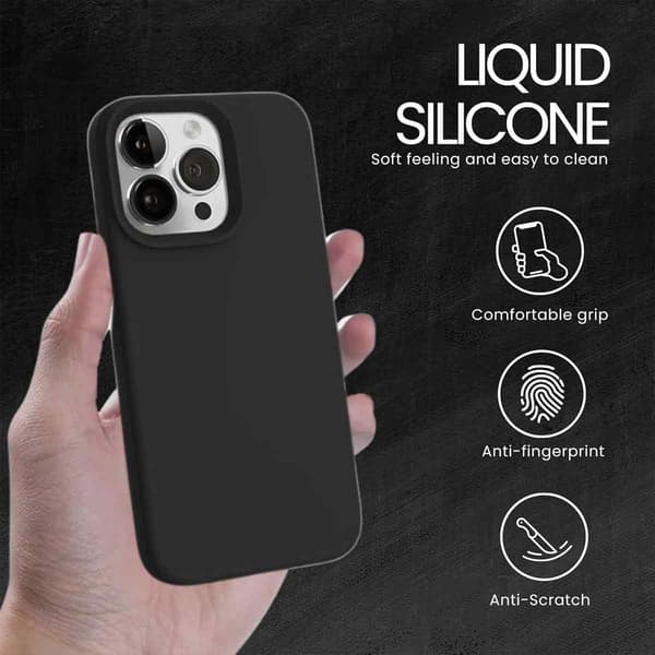 TPU-kotelo iPhone 14 Prolle - Musta, ohut ja suojaava
