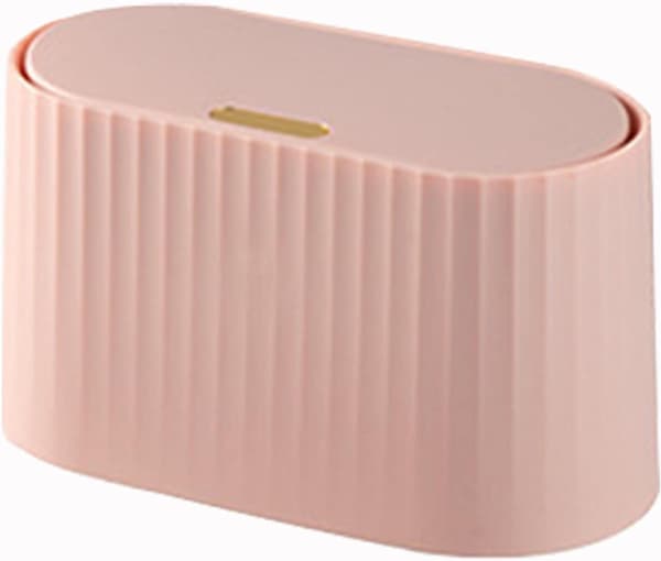 Bordskorg med lock - Vattentät Mini Soptunna (Rosa)
