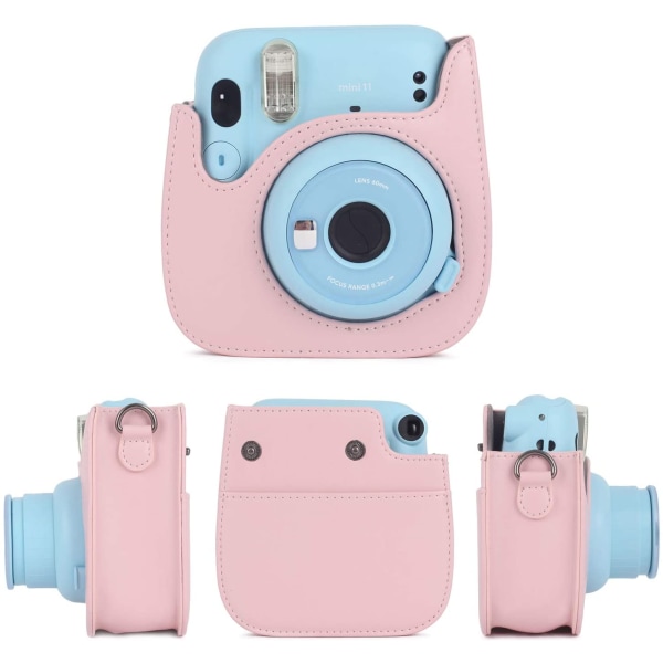 Polaroid kameraväska, bärbar och praktisk, rosa