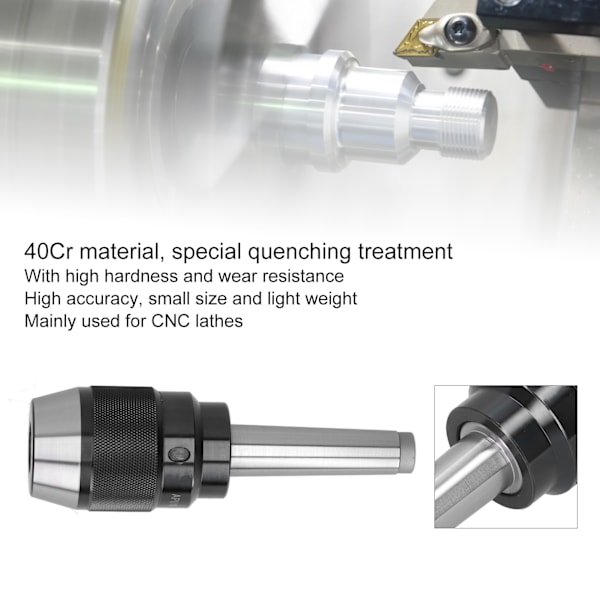 Borrchuck Rakt Skaft Integrerat Hög Precision 40Cr CNC Maskinverktyg Kolv APU16‑MTB3