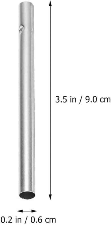 20 stk. 9 cm sølv vindspil udskiftning hule udskiftningsrør