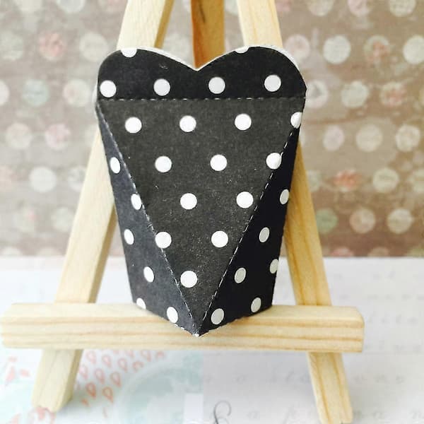 Hjärtask skärschablon för scrapbooking, prägling och papperspyssel