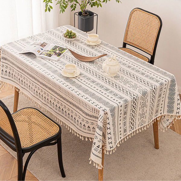 Boho bordsduk Vattentät bordsduk Boho Bomull Linne