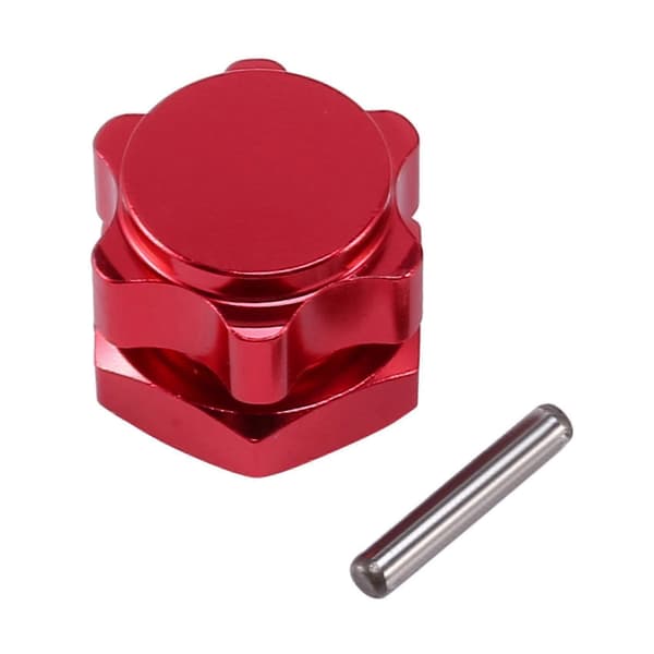 För 1/8 Reservdelar Däck Adapter Hjulmutter 8st/lot 17mm Aluminium Hex Nav Med Pins Rc Bil