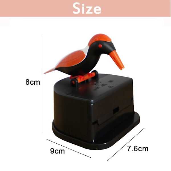Liten fågel tandpetare dispenser, kreativ tryck-typ tandpetare