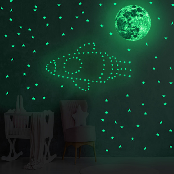 Fantasy Stjärnklar Himmeltak Dekoration, Väggdekaler Självlysande För Barnrum, Ljusstark Och Långvarig Hög Kvalitet, Enkel Installation, Varm Atmosfär