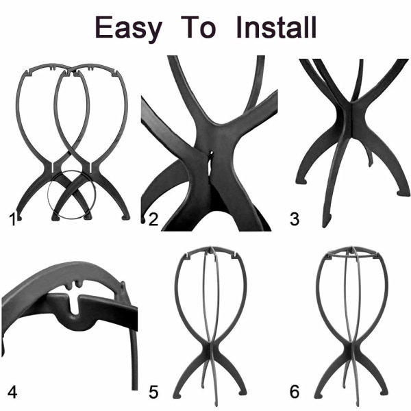 2st perukställ, håller peruken på plats, vit