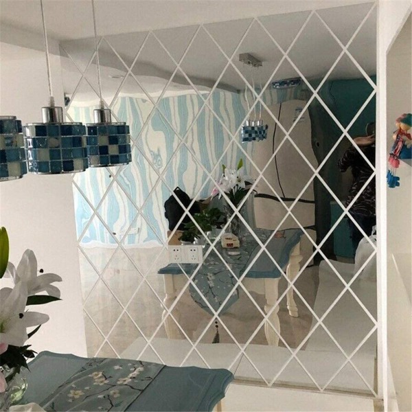 3D Timantti Peili Seinätarra, Irrotettava Itseliimautuva Kolmio