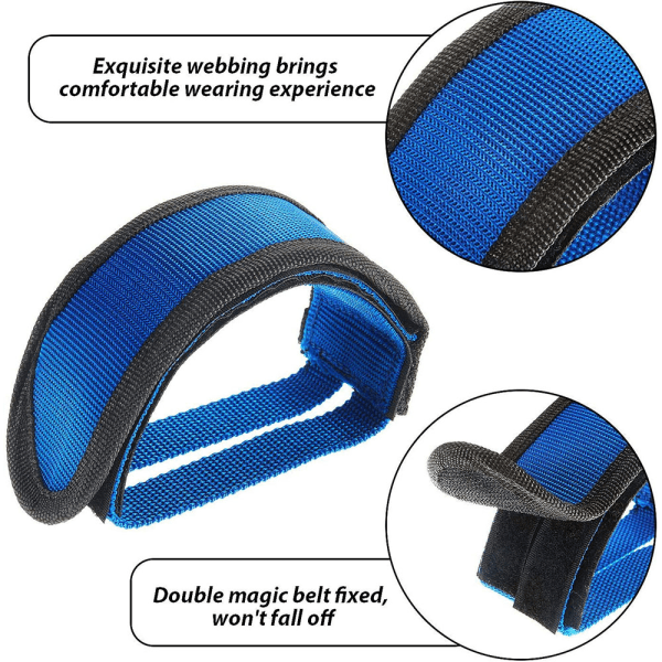 2 stk. Cykelpedalstropper Pedal Tåclips Stropper Tape til Fastgørelse