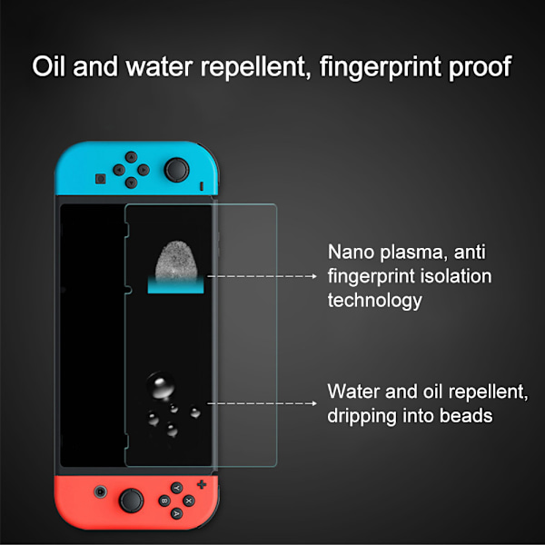 Härdat glass skärmskydd för Nintendo Switch 2 st - Ultraklart 9H glass skärmskydd Stöttåligt upp till 5 kg - Reptålig skärm