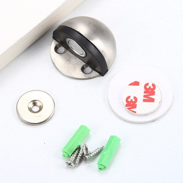 2-pak Dørstopper, Magnetisk Dørstopper, Flush Moderne Gulvmontering