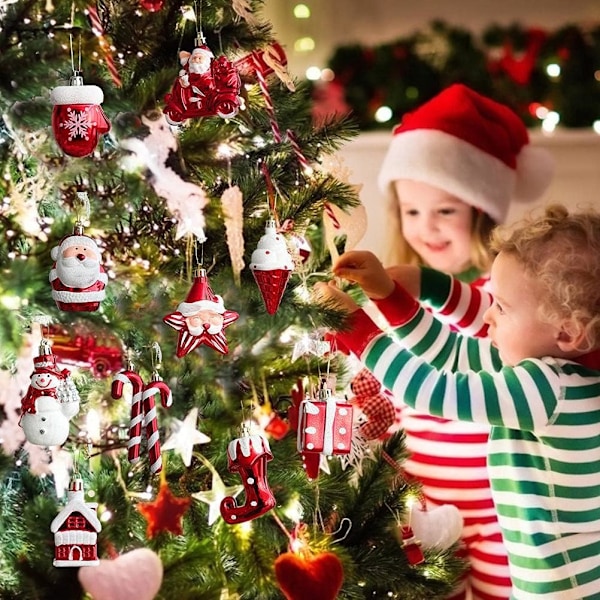 Festlig Förpackning: Mini Julgranskulor, Julgransprydnader Med Munblåsta Glas Julgranskulor, Elegant Dekor För Ditt Julhem