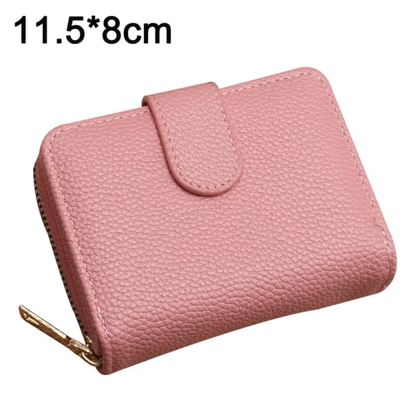 Herre lommebok, multifunksjonell kortveske pink