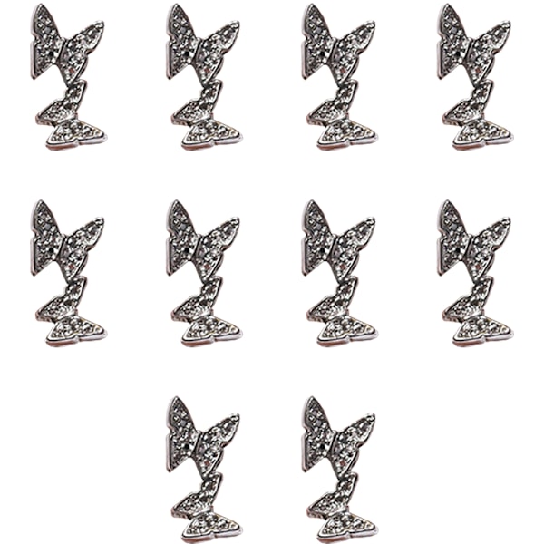 10 stk 3D Krystal Rhinestone Stene til Neglekunst, Dekoration til Kvinder Piger Damer