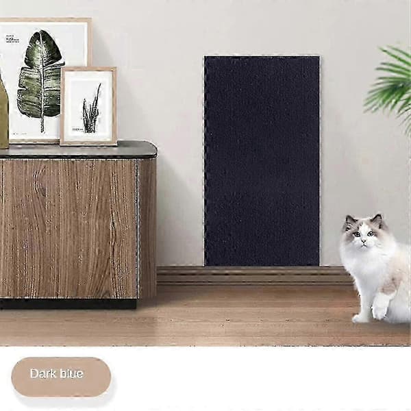 Katteskrapematte møbelbeskytter sofa klatrematte for katt klorestativ selvklebende teppe klorebrett Brown 30*100cm