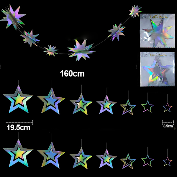 Twinkle Little Dekoration Hængende Streamer Baggrund Banner Fødselsdag