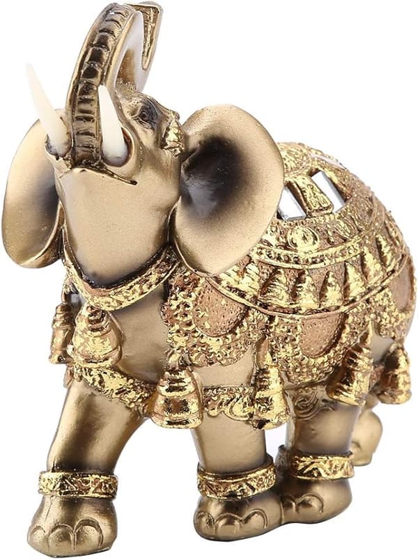 Elefantstaty, Perfekt för Heminredningspresent, Thailändsk Elefant, Feng