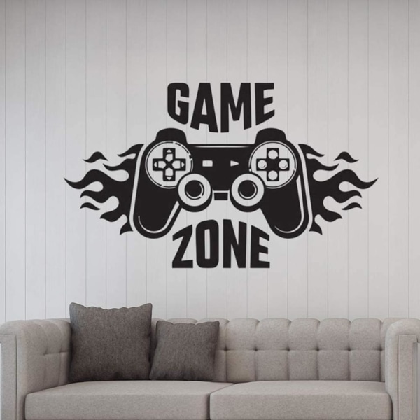 Kinder Værelses Vægmærke Hjem Dekoration Spil Zone Gamer