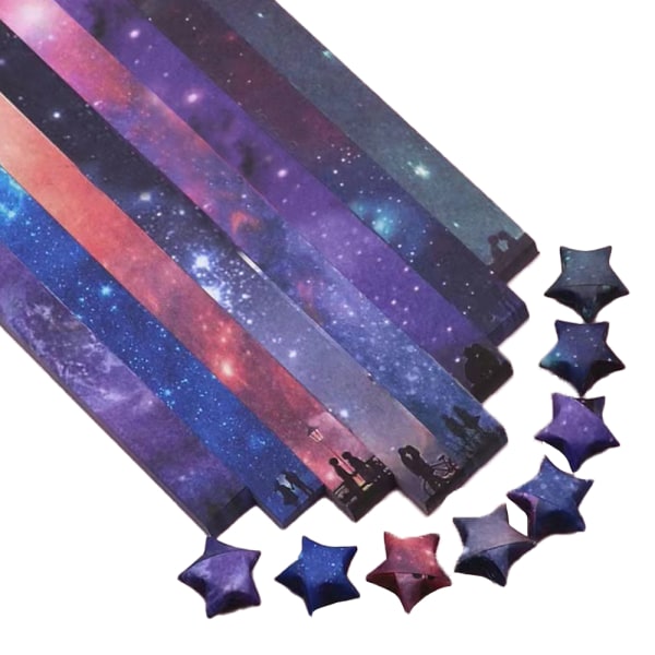 1120 ark Origami Paper Stars Gör-det-själv-hantverk Origami Lucky Star Paper Vikbara Origami Star-pappersremsor för Paper Arts Crafts