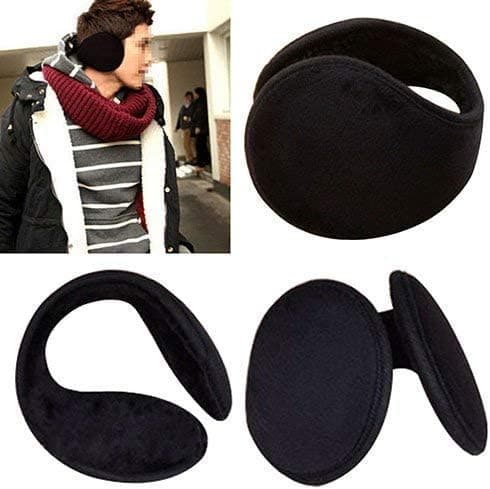 Diameter 12,5 cm Öronmuffar Unisex Svarta Öronmuffar Vinter Öronmuff Wr