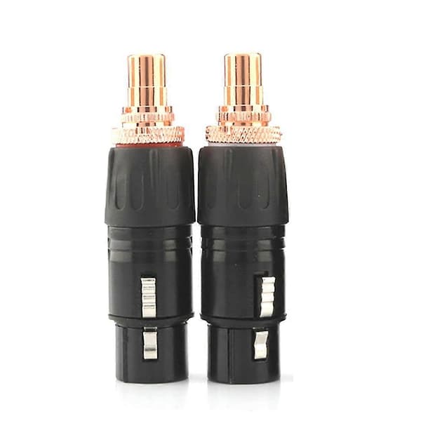 Xlr til Rca hun socket adapter forgyldt rød Rca stik til Hifi lydstik (xlr hun)