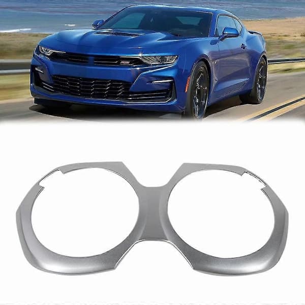 Bil Matt Sølv Interiør Dashbord Senterkonsoll Luftventil A/C Uttak Ramme Deksel Trim For Camaro