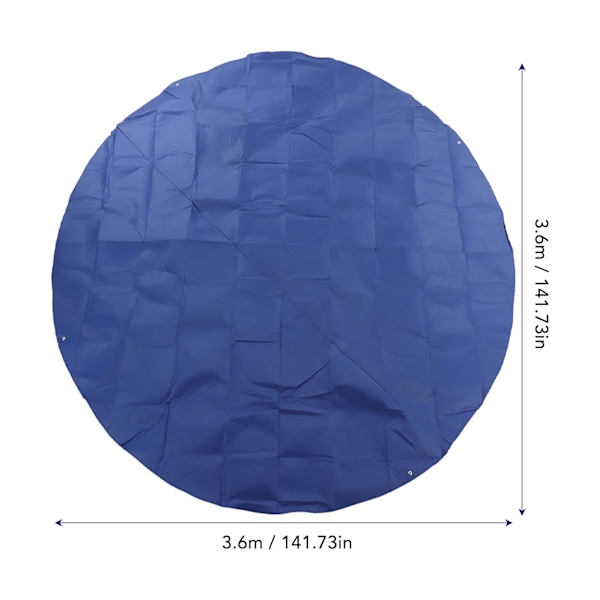 Rund poolskydd Vattentät Dammsäker Termisk isolering Nummer 4 Uppblåsbar poolskydd för hem Utomhus 3.6x3.6m
