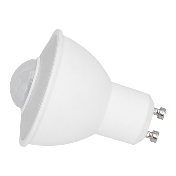 GU10-lampa Infraröd Rörelsesensor Glödlampa 5W 500LM LED-lampa för Takkorridor AC100-240V Vitt Ljus