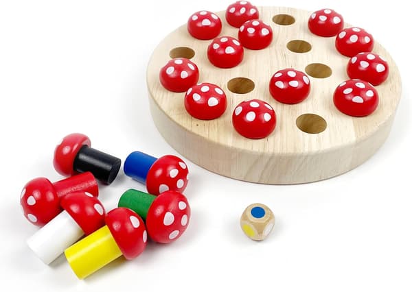 Minneschack, Montessori Leksaker 4 År, Brädspel, Minnesspel, H