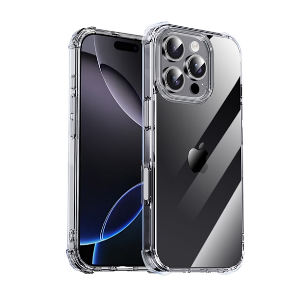 Transparent iPhone 16 Pro Skal - Hållbart och Stöttåligt Skydd