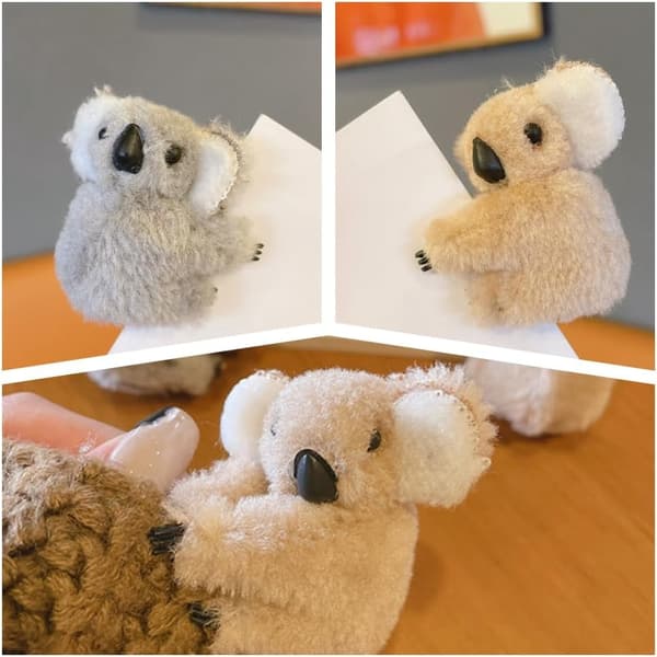 4 KPL Koala-hiusklipsit Pehmo Koala-hiusneulat Eläinaiheiset hiusklipsit