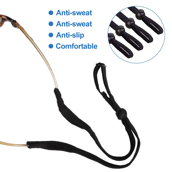 4 stk. Anti-slip Brillegreb - Sort