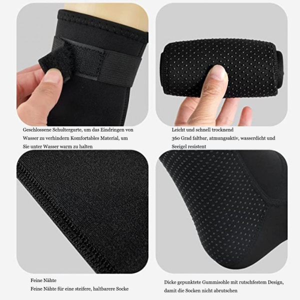 3 mm neopreenisukat miehille ja naisille, pitävät lämpimänä neopreenisukat