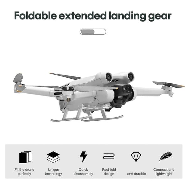 Se Landing Ar For Mini 3pro Anti-fald Foldbar Tr Dr Tilbehør