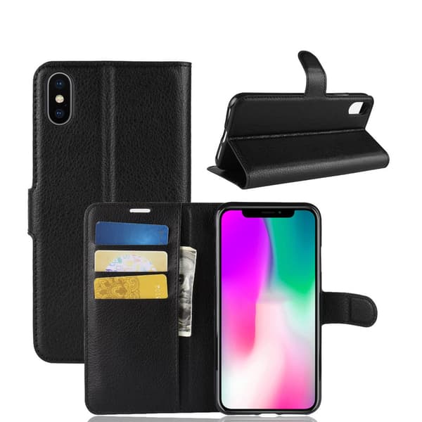Kompatibel med iPhone 7/8/SE (2020/2022) - Wallet Case - Vælg farve! Sort Sort
