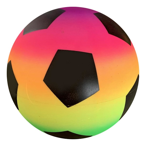 9 tum PVC-lekboll för barn studsande sparkboll för trädgårdspark och strand utomhuskul, regnbågsfotboll