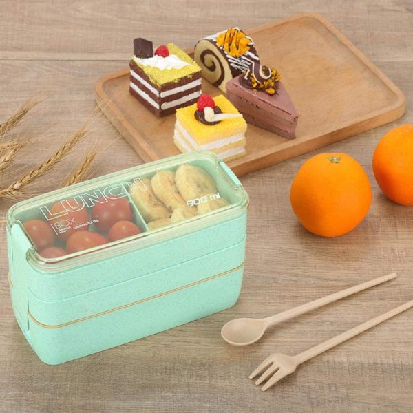 Lunsjboks Brotdose Bento Box Vesperdose for barn og voksne
