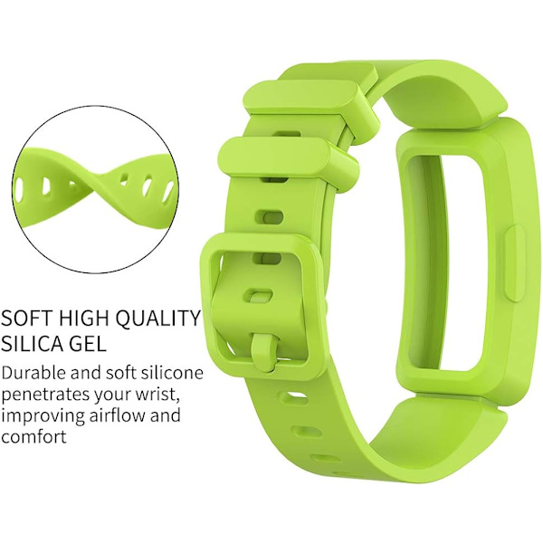Kompatibel med Fitbit Ace 2-bånd for barn 6+, myk silikon