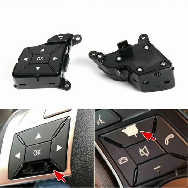 Kontrollbryterknappdeksel for bilratt For W204 X204 W212 C E Klasse A2185400162