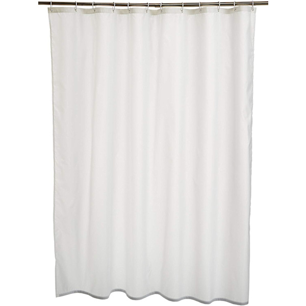 Duschdraperi i polyester 180 x 180 cm Vit