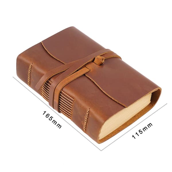 Anteckningsbok i äkta läder 2 brown