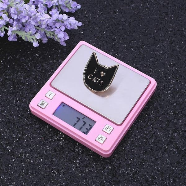 Digital smyckesvåg i fickformat för guld, 200g/0,01g, rosa