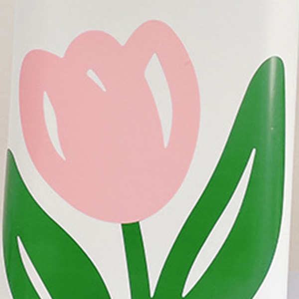 Blommig soptunna med stor öppning, söt design, modern stil, papperskorg för kök, badrum, sovrum, fyrkantig, stor storlek