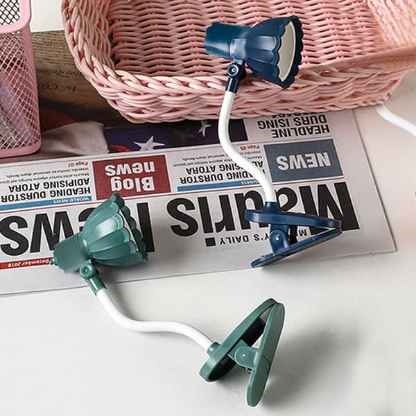 Leselampe Boklampe: Mini 360° Roterende Leselys, Sammenleggbar