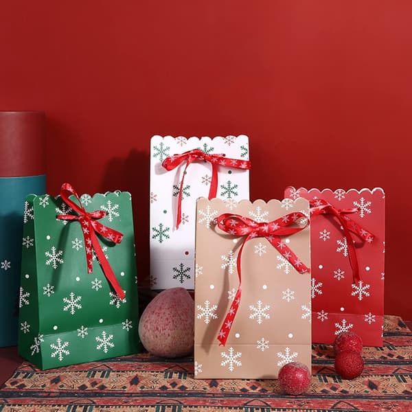12 st jul papperspåsar, julklappspåse söt mode papperspåse