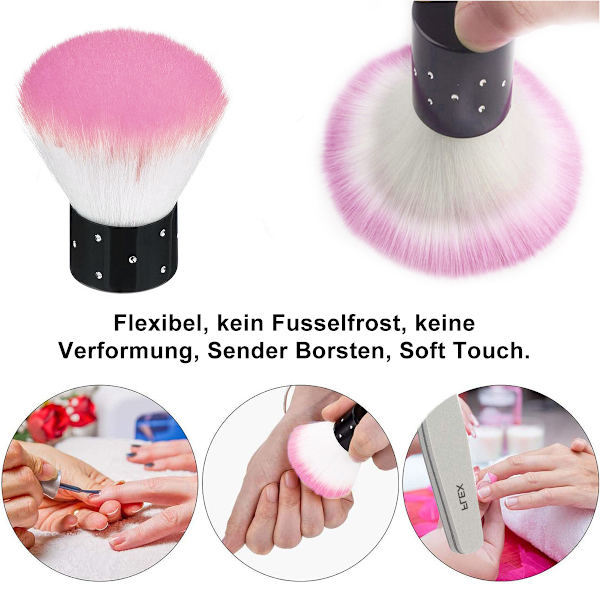Sporgo nagelfil, förpackning med 10, svart 100/180 professionella nagelfilar, dubbelsidiga nagelfilar, engångsnagelfil, kärnfärg rosa nagelfilar för