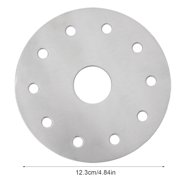 Varmediffusor i rustfritt stål for induksjonstopp, konverteringsskive for gasskomfyr, glasskomfyr, magnetisk kokekar, 12,3 cm / 4,84 tommer i diameter