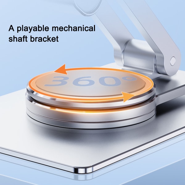 Passer for stativ til skrivebord og nettbrett, 360° rotasjon, løfting