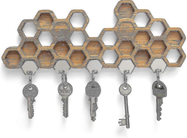 Magnetisk nyckelhållare (5 nyckelkrokar)